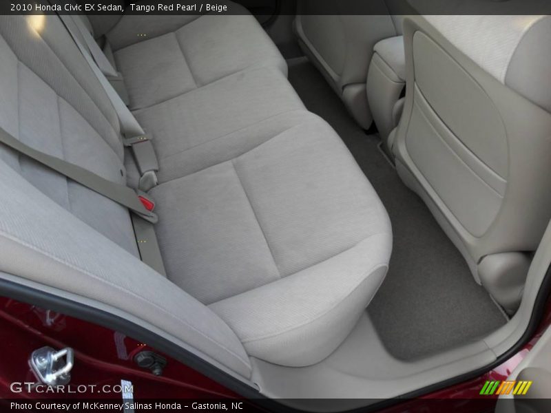 Tango Red Pearl / Beige 2010 Honda Civic EX Sedan
