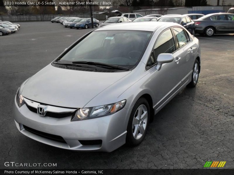 Alabaster Silver Metallic / Black 2010 Honda Civic LX-S Sedan