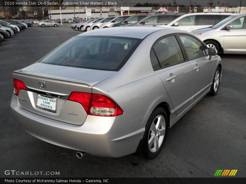 Alabaster Silver Metallic / Black 2010 Honda Civic LX-S Sedan