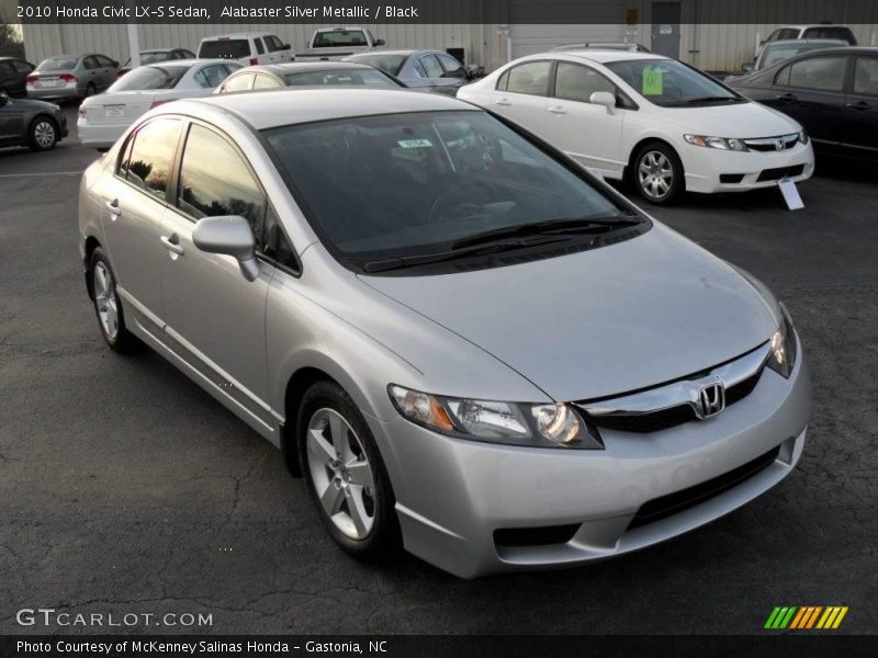 Alabaster Silver Metallic / Black 2010 Honda Civic LX-S Sedan