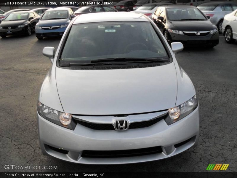 Alabaster Silver Metallic / Black 2010 Honda Civic LX-S Sedan