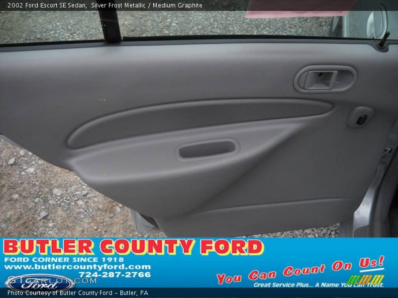 Silver Frost Metallic / Medium Graphite 2002 Ford Escort SE Sedan