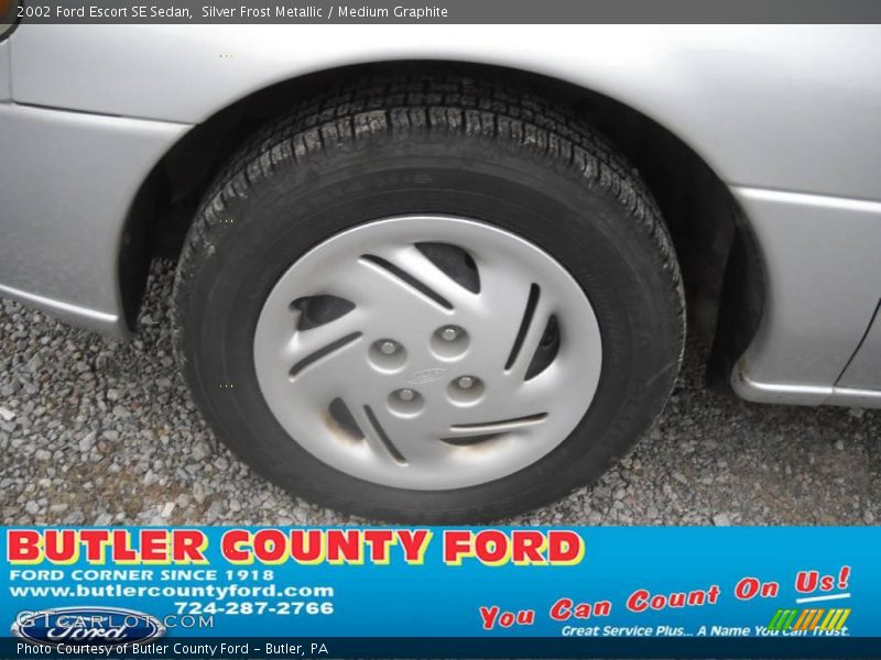 Silver Frost Metallic / Medium Graphite 2002 Ford Escort SE Sedan