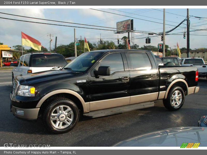 Black / Tan 2004 Ford F150 Lariat SuperCrew