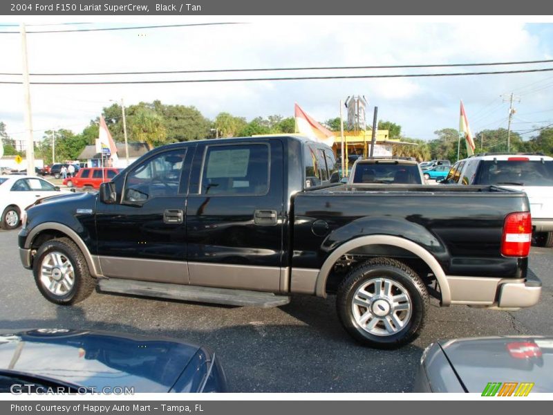 Black / Tan 2004 Ford F150 Lariat SuperCrew