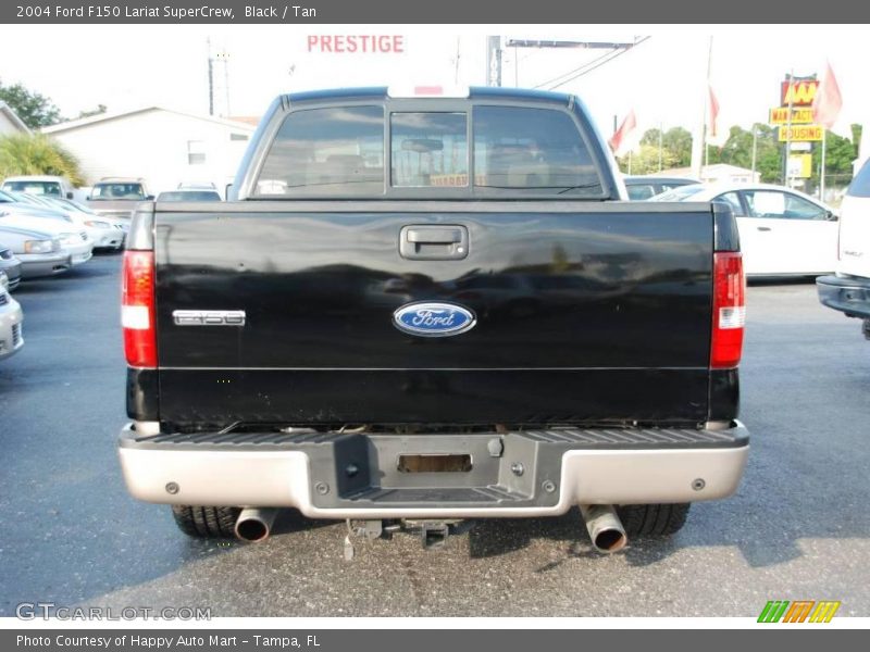Black / Tan 2004 Ford F150 Lariat SuperCrew
