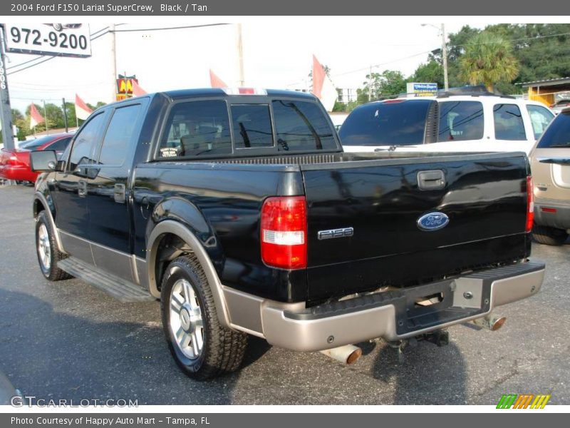 Black / Tan 2004 Ford F150 Lariat SuperCrew
