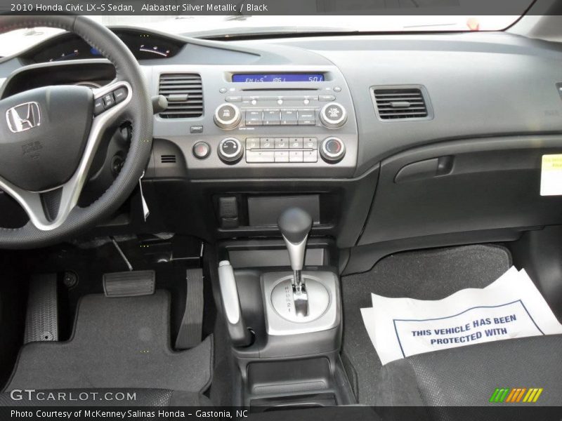 Alabaster Silver Metallic / Black 2010 Honda Civic LX-S Sedan