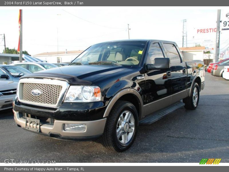 Black / Tan 2004 Ford F150 Lariat SuperCrew