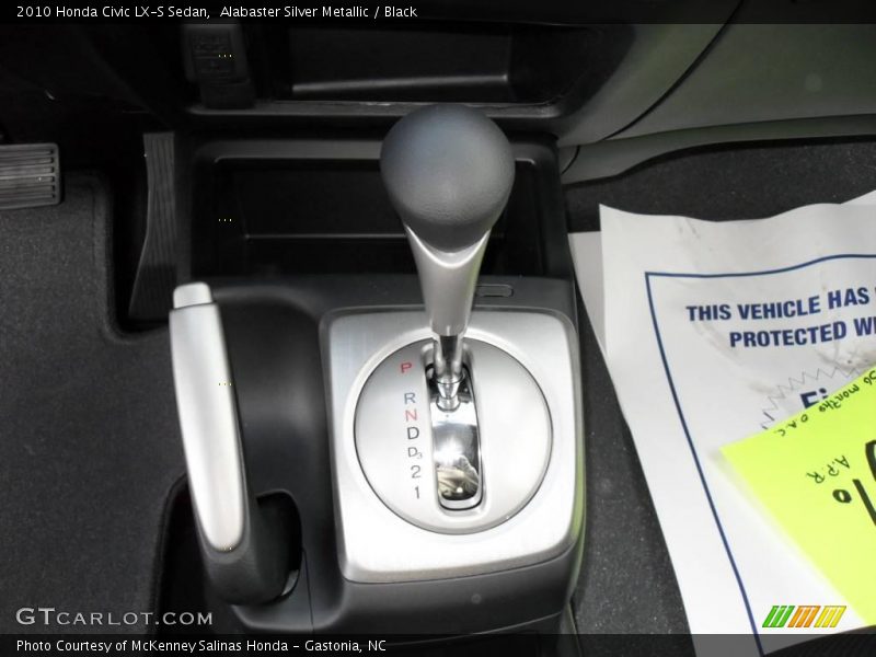 Alabaster Silver Metallic / Black 2010 Honda Civic LX-S Sedan