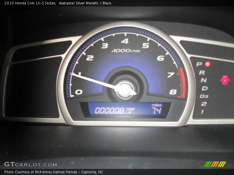 Alabaster Silver Metallic / Black 2010 Honda Civic LX-S Sedan