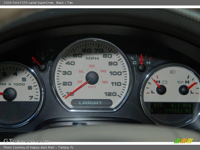 Black / Tan 2004 Ford F150 Lariat SuperCrew