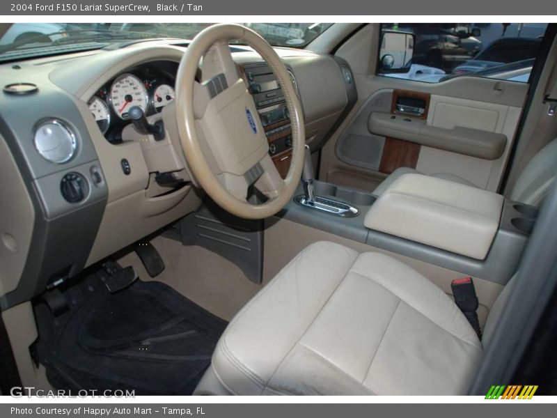 Black / Tan 2004 Ford F150 Lariat SuperCrew