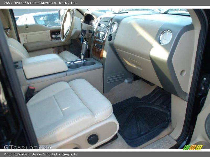 Black / Tan 2004 Ford F150 Lariat SuperCrew