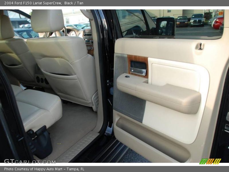 Black / Tan 2004 Ford F150 Lariat SuperCrew