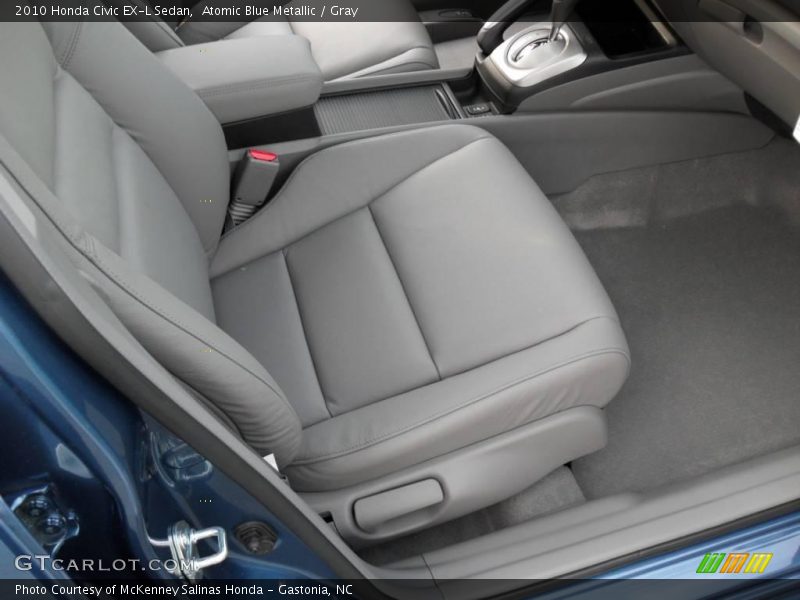 Atomic Blue Metallic / Gray 2010 Honda Civic EX-L Sedan