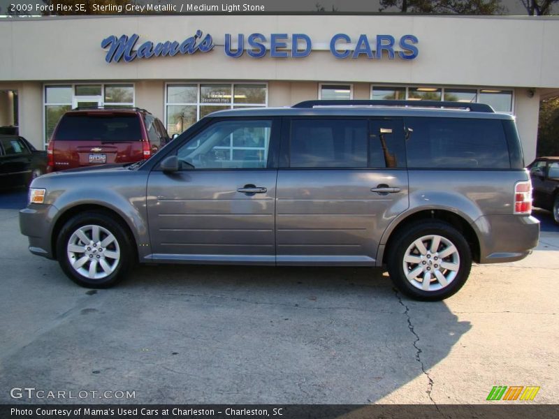 Sterling Grey Metallic / Medium Light Stone 2009 Ford Flex SE