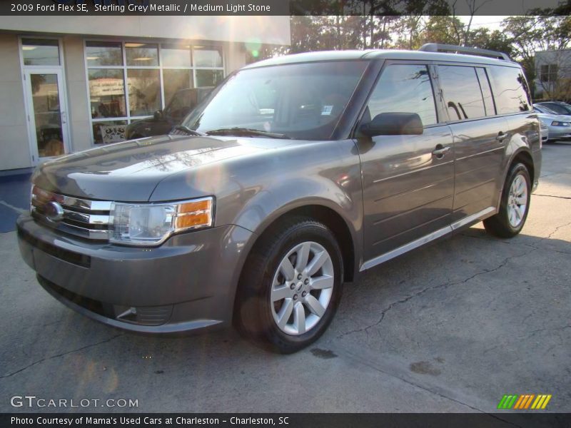Sterling Grey Metallic / Medium Light Stone 2009 Ford Flex SE
