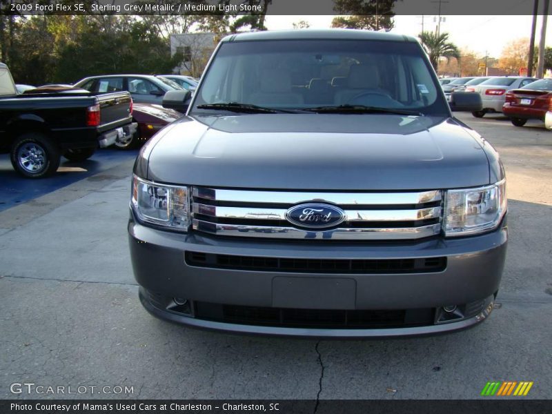 Sterling Grey Metallic / Medium Light Stone 2009 Ford Flex SE