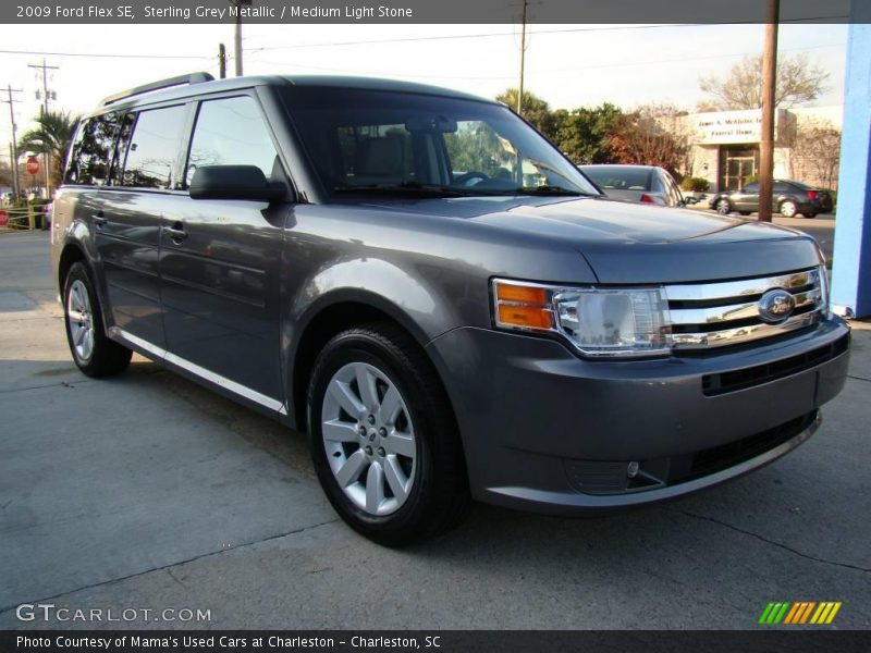 Sterling Grey Metallic / Medium Light Stone 2009 Ford Flex SE