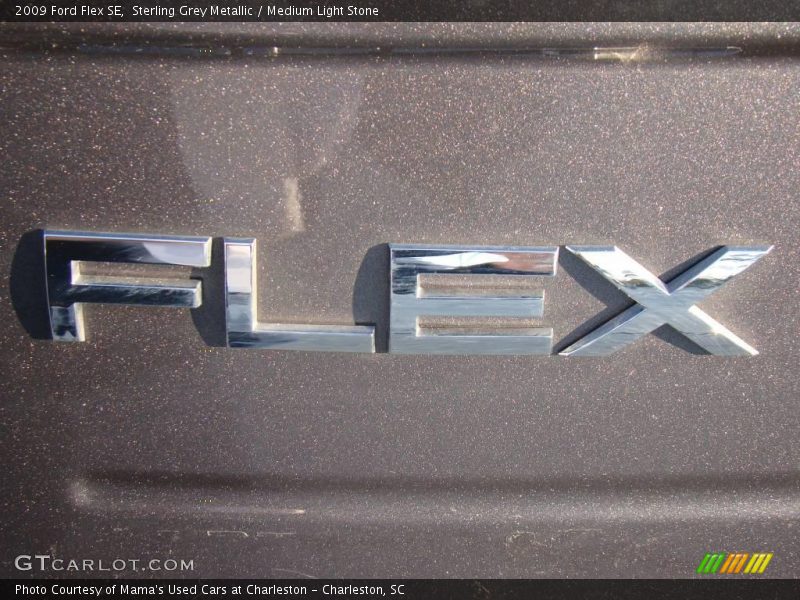 Sterling Grey Metallic / Medium Light Stone 2009 Ford Flex SE