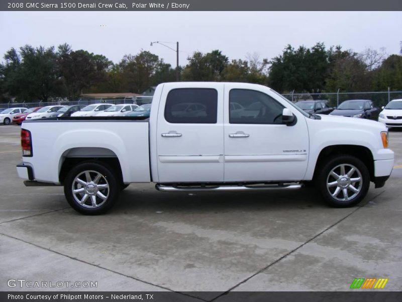 Polar White / Ebony 2008 GMC Sierra 1500 Denali Crew Cab
