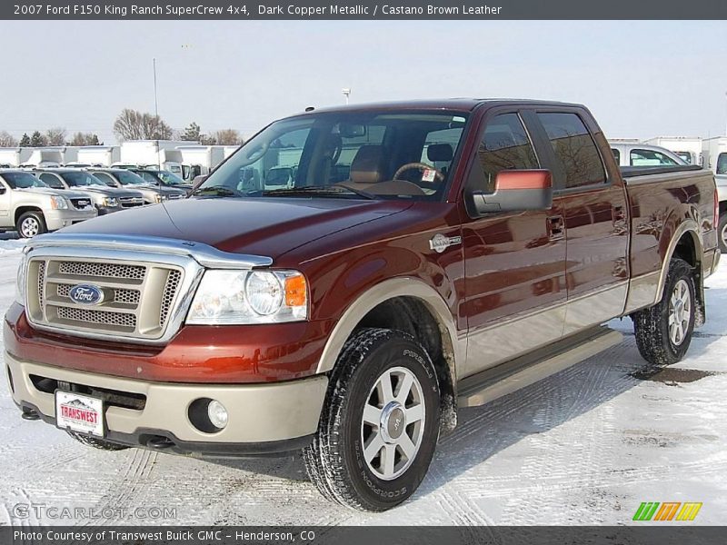 Dark Copper Metallic / Castano Brown Leather 2007 Ford F150 King Ranch SuperCrew 4x4