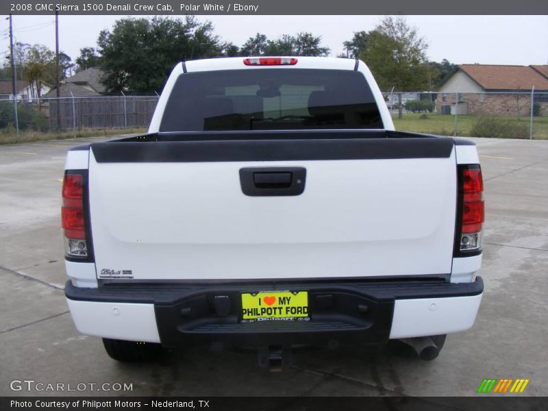 Polar White / Ebony 2008 GMC Sierra 1500 Denali Crew Cab