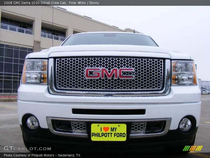 Polar White / Ebony 2008 GMC Sierra 1500 Denali Crew Cab