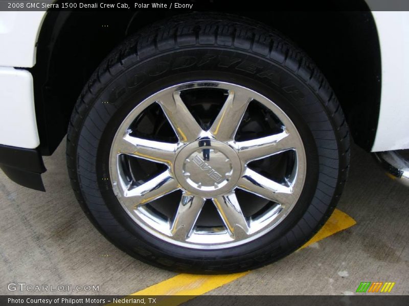 Polar White / Ebony 2008 GMC Sierra 1500 Denali Crew Cab