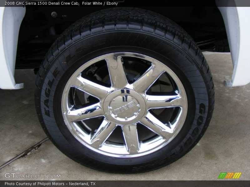 Polar White / Ebony 2008 GMC Sierra 1500 Denali Crew Cab