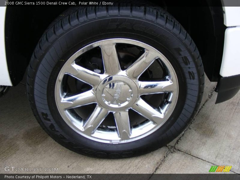 Polar White / Ebony 2008 GMC Sierra 1500 Denali Crew Cab