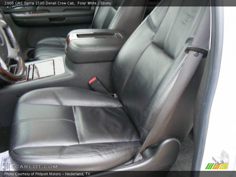 Polar White / Ebony 2008 GMC Sierra 1500 Denali Crew Cab