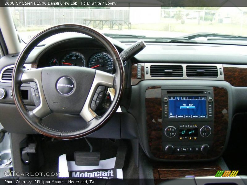 Polar White / Ebony 2008 GMC Sierra 1500 Denali Crew Cab
