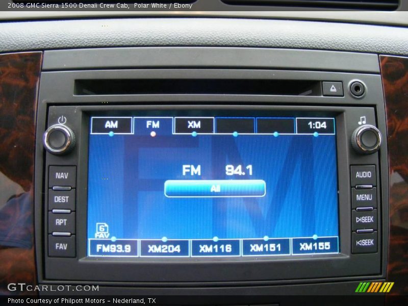 Polar White / Ebony 2008 GMC Sierra 1500 Denali Crew Cab