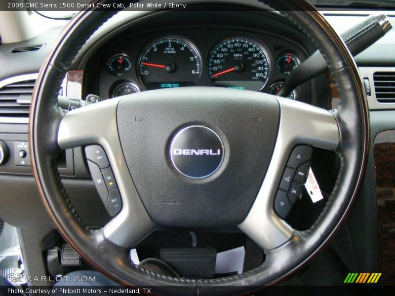 Polar White / Ebony 2008 GMC Sierra 1500 Denali Crew Cab