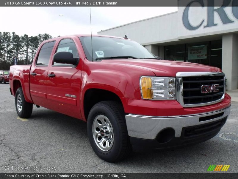 Fire Red / Dark Titanium 2010 GMC Sierra 1500 Crew Cab 4x4