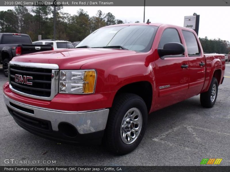 Fire Red / Dark Titanium 2010 GMC Sierra 1500 Crew Cab 4x4