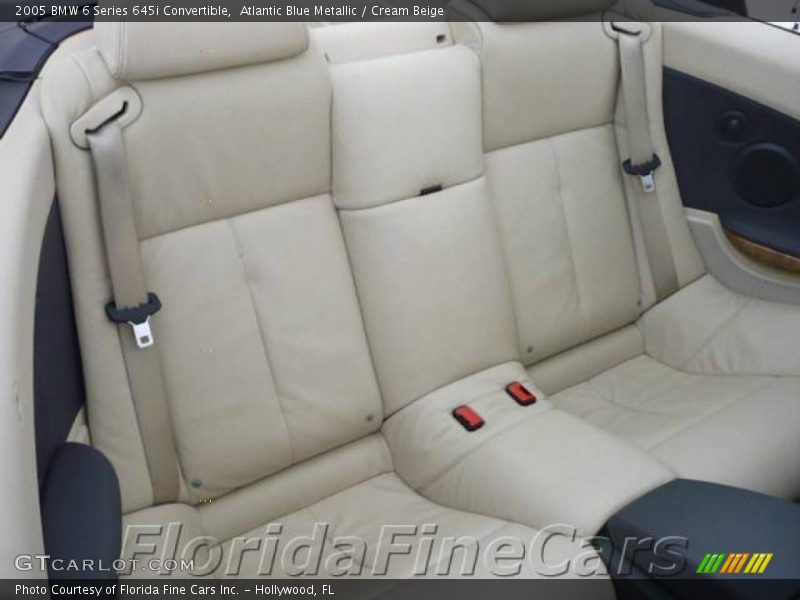 Atlantic Blue Metallic / Cream Beige 2005 BMW 6 Series 645i Convertible