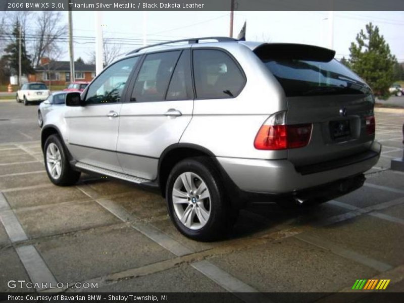 Titanium Silver Metallic / Black Dakota Leather 2006 BMW X5 3.0i