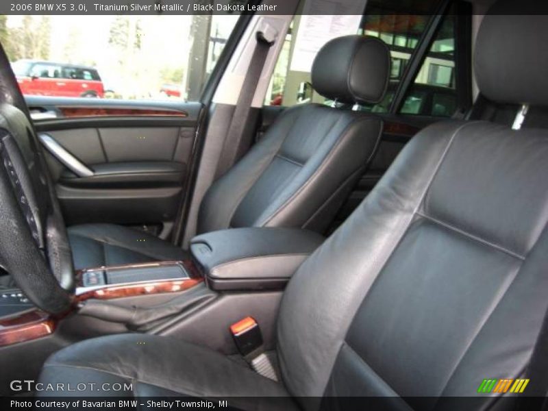 Titanium Silver Metallic / Black Dakota Leather 2006 BMW X5 3.0i