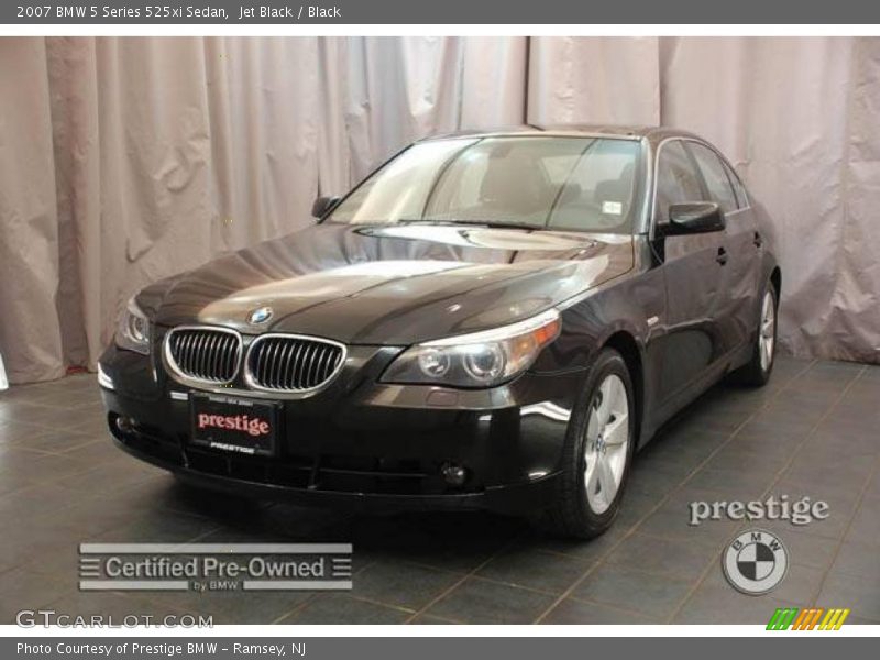 Jet Black / Black 2007 BMW 5 Series 525xi Sedan