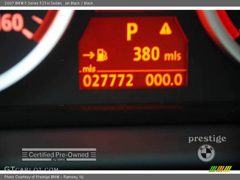 Jet Black / Black 2007 BMW 5 Series 525xi Sedan
