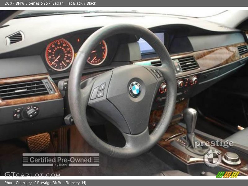 Jet Black / Black 2007 BMW 5 Series 525xi Sedan
