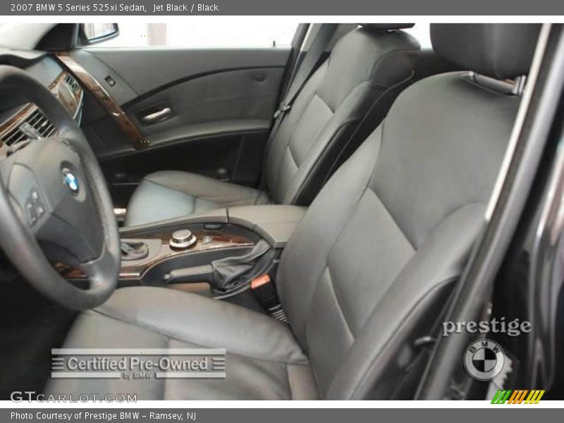 Jet Black / Black 2007 BMW 5 Series 525xi Sedan