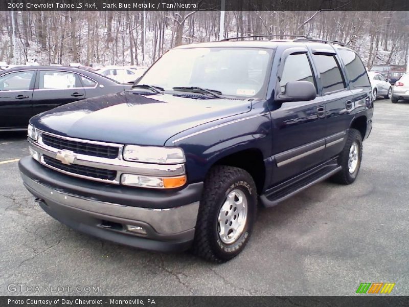 Dark Blue Metallic / Tan/Neutral 2005 Chevrolet Tahoe LS 4x4