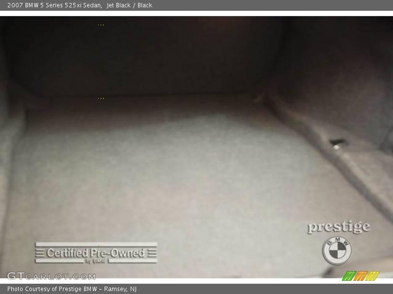 Jet Black / Black 2007 BMW 5 Series 525xi Sedan