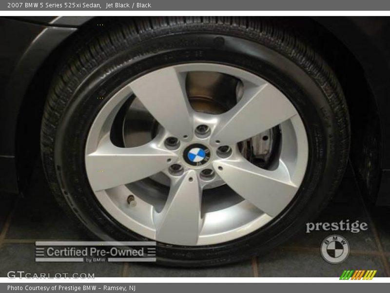 Jet Black / Black 2007 BMW 5 Series 525xi Sedan