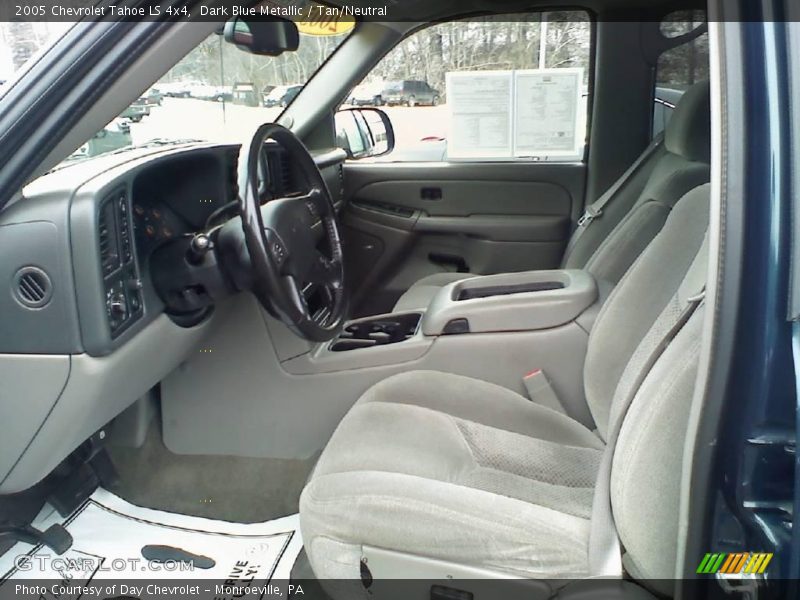 Dark Blue Metallic / Tan/Neutral 2005 Chevrolet Tahoe LS 4x4