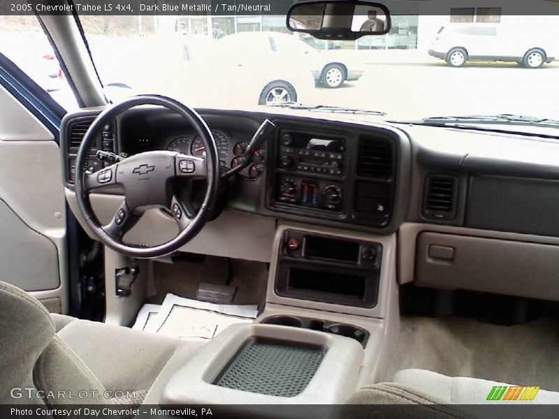 Dark Blue Metallic / Tan/Neutral 2005 Chevrolet Tahoe LS 4x4
